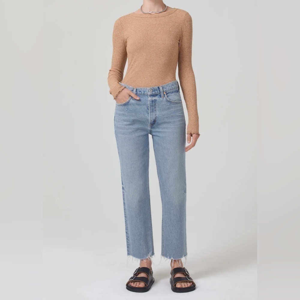 Citizens of Humanity Daphne Crop High Rise Stovepipe Jean
